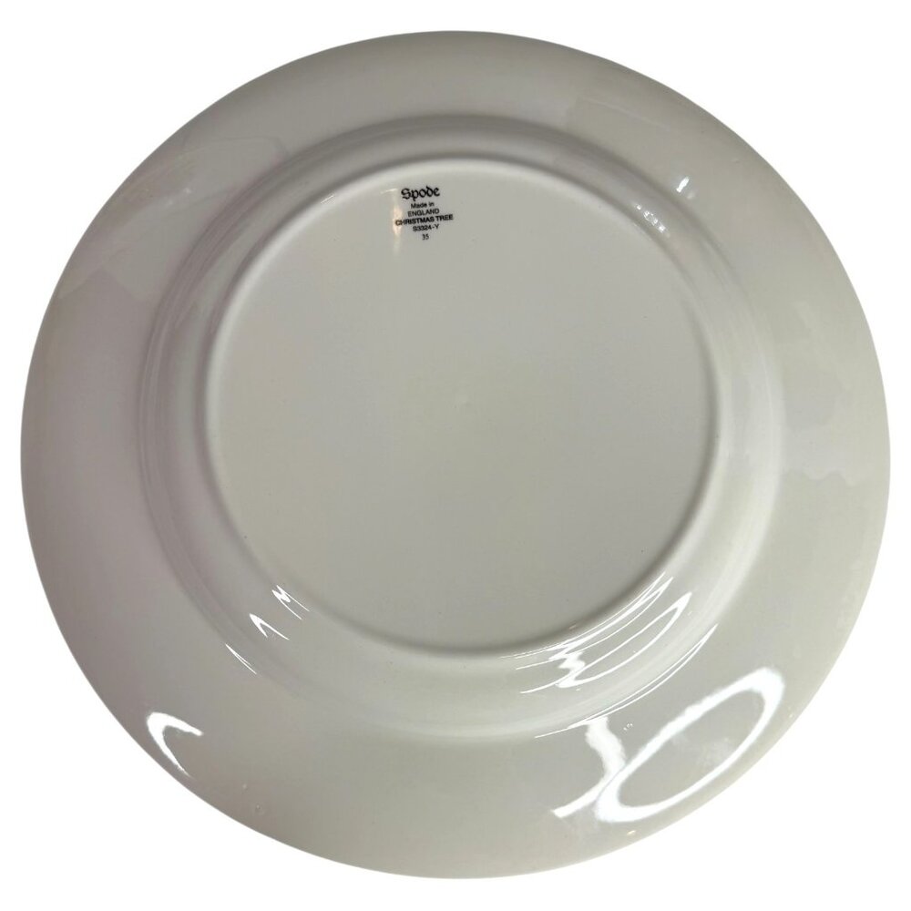 4 VTG Spode Christmas Tree Dinner Plates 10.75” Made In England S3324-Y Set - Picture 5 of 11